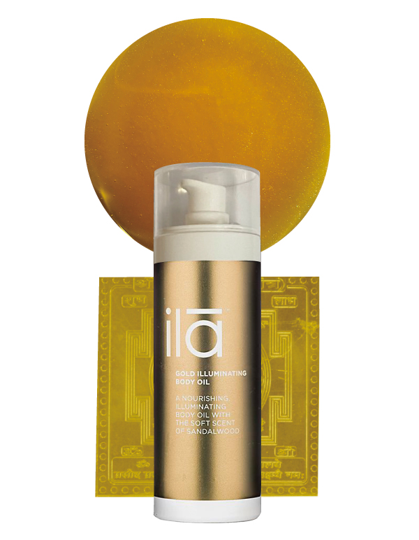 ila Gold illuminating Body Oil Belle Bio Marche